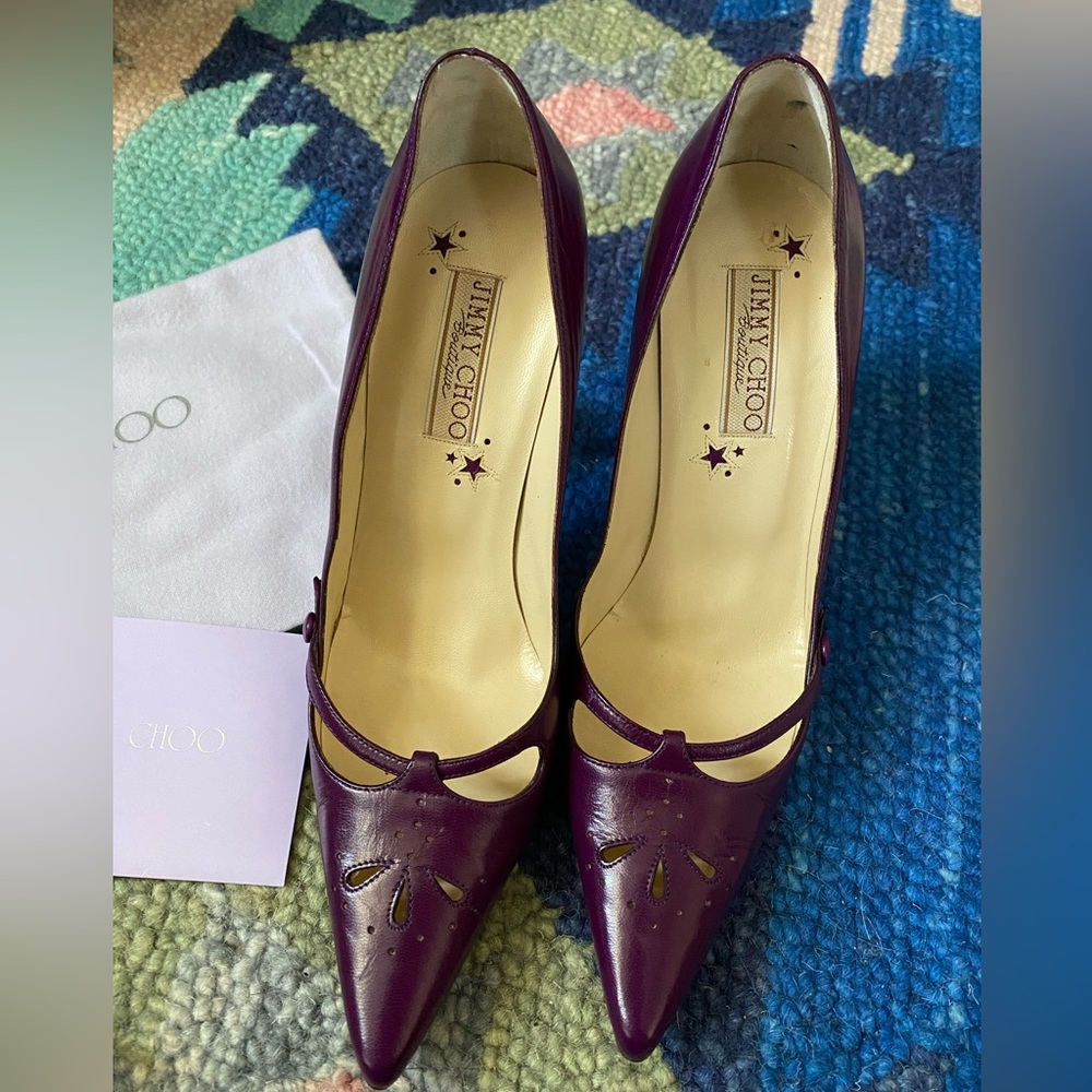 Jimmy Choo purple heals